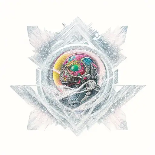 cosmic tattoo design idea