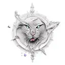 cosmic tattoo design idea