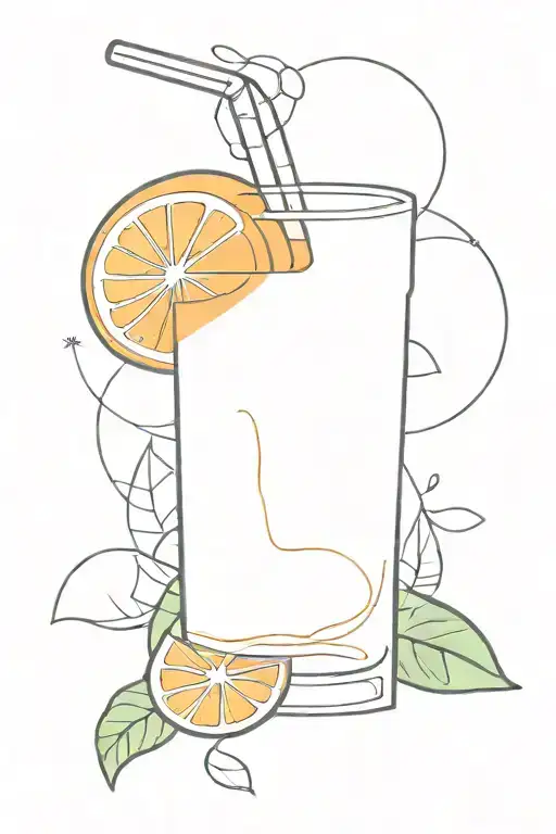 Carton of Orange Juice tattoo design idea