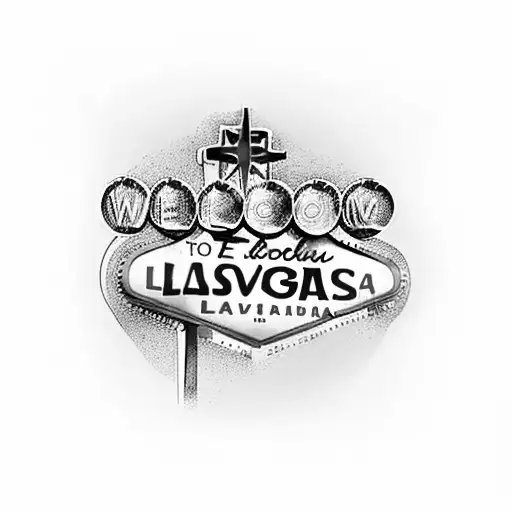 welcome to fabulous Las Vegas come back soon sign. and something ZZ Top, cow skull, and Dallas cowboys tattoo design idea