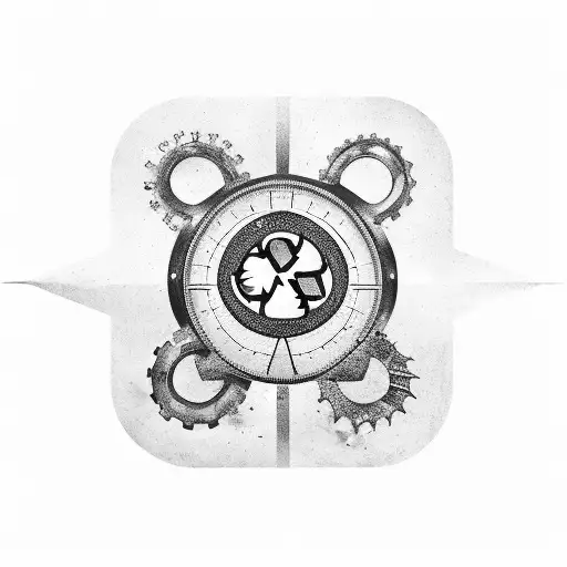 Environmental engineer symbol with movie elements tattoo design idea