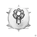 Environmental engineer symbol with movie elements tattoo design idea