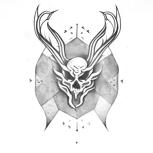 Black metal  tattoo design idea