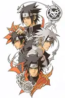 Naruto Sasuke Itachi tattoo design idea