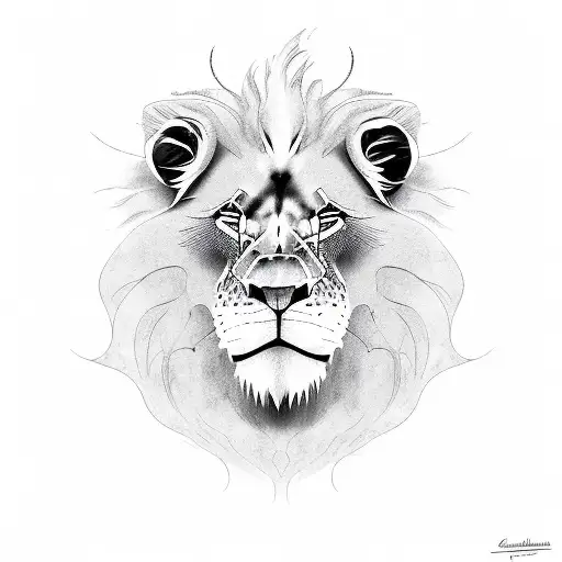 lion king tattoo design idea