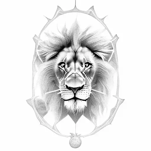 lion king tattoo design idea