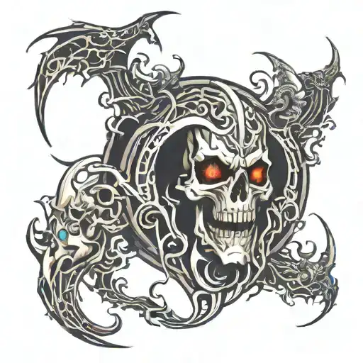 dark abyss for a dangerous brotherhood, abyss  tattoo design idea