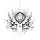 serenity courage wisdom tattoo design idea