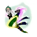 sparking electric eel tattoo design idea