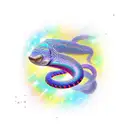sparking electric eel tattoo design idea