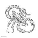 scorpion with 11 tattoo design idea