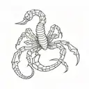 scorpion with 11 tattoo design idea