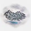 Mountain range in shape of initials M.M.W tattoo design idea