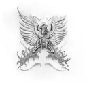 battle born tattoo design idea