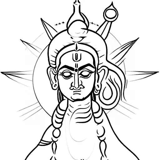 mahadev  tattoo design idea