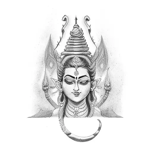 mahadev  tattoo design idea