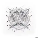 drilling tattoo design idea