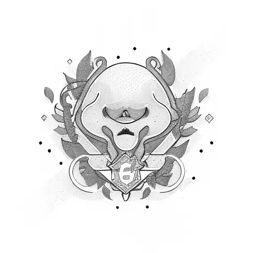 enjoying life with money tattoo design idea