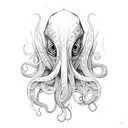 squid tattoo design idea