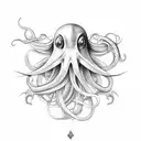 squid tattoo design idea