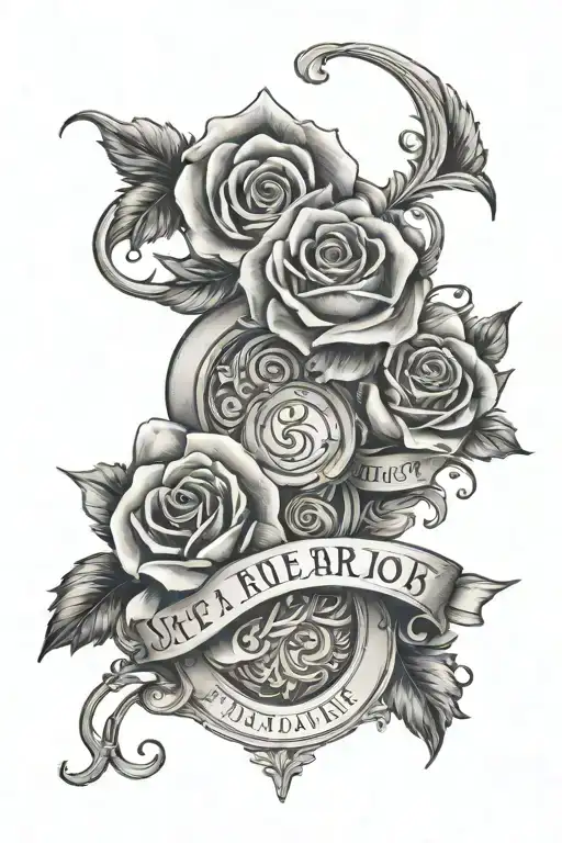 last name tattoo design idea