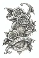last name tattoo design idea