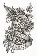 last name tattoo design idea