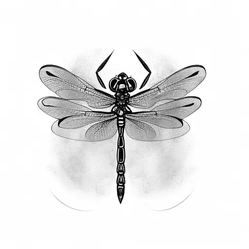 Dragonfly tattoo design idea