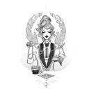 bartender tattoo tattoo design idea