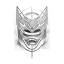 ronin 's mask tattoo design idea
