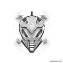 ronin 's mask tattoo design idea