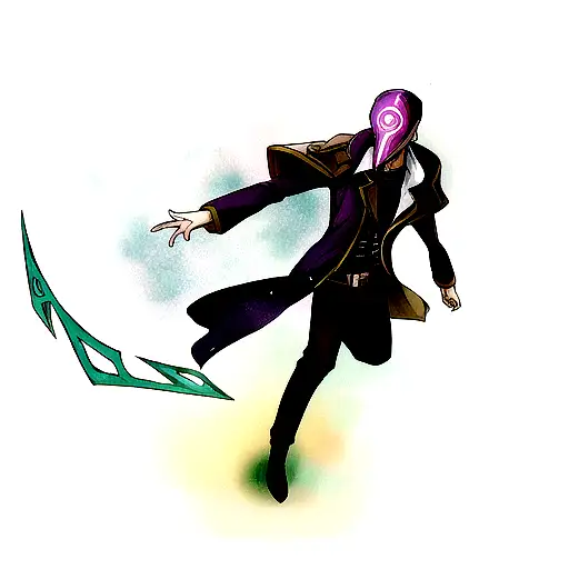 jhin league of legends tattoo design idea