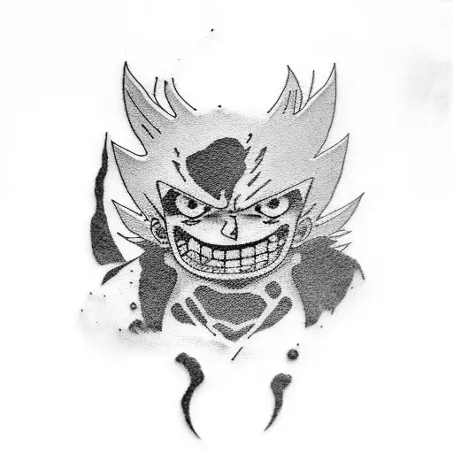 Luffy Manga tattoo design idea