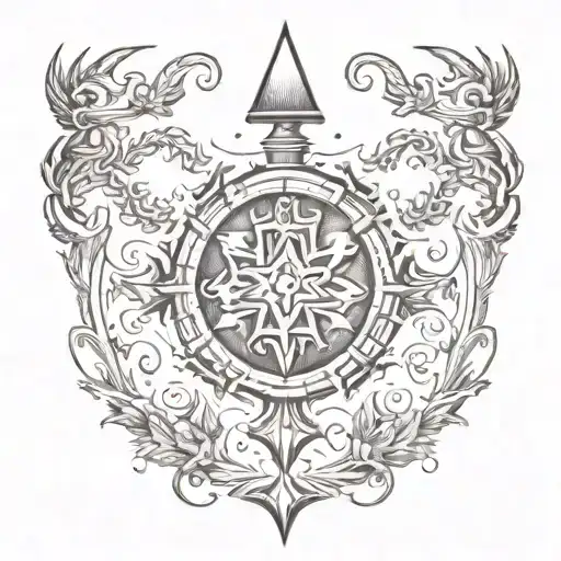 a tattoo depicting leadership tattoo design idea