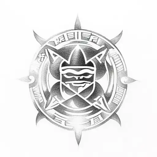 teamsters logo with flames tattoo design idea