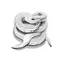 Snake skin tattoo design idea