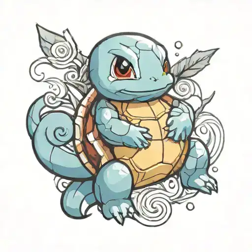 squirtle tattoo design idea
