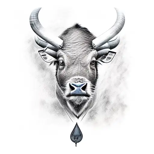 water buffalo Philipines  tattoo design idea