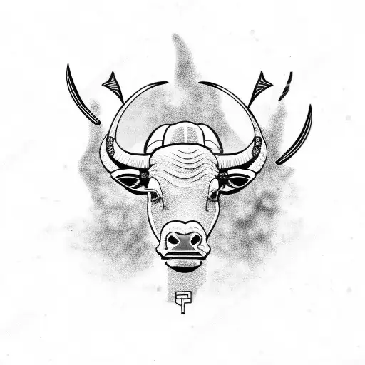 water buffalo Philipines  tattoo design idea