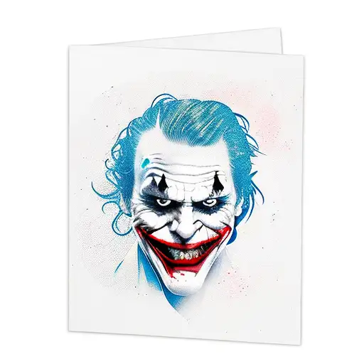 joker in card tattoo design idea