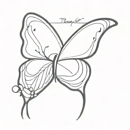 half butterfly shape with semicolon as the butterfly center and have the Hebrew version of this two shall pass tattoo design idea