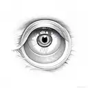 Evil Eye tattoo design idea