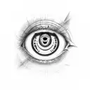 Evil Eye tattoo design idea