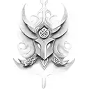 fluer de lis tattoo design idea