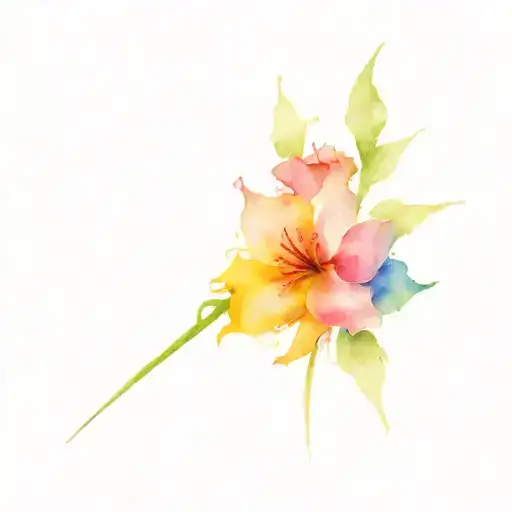 breast cancer and Hodgkin's lymphoma represented tattoo design idea