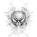 icarus falling  tattoo design idea