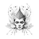 icarus falling  tattoo design idea