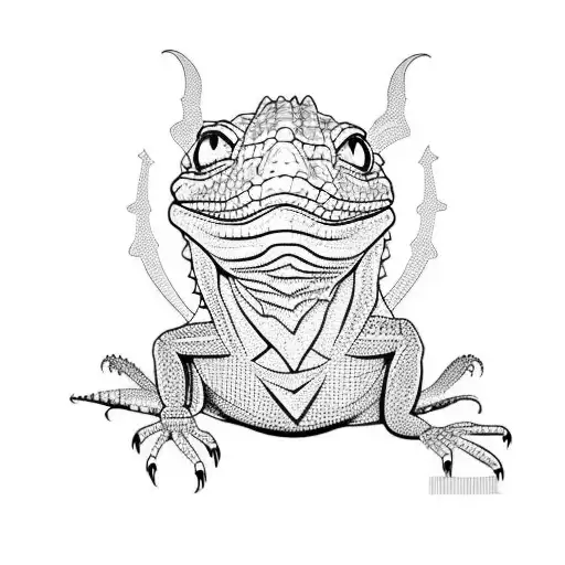 lizard tattoo design idea