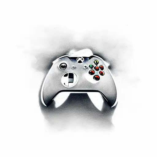 xbox Controller demon tattoo design idea