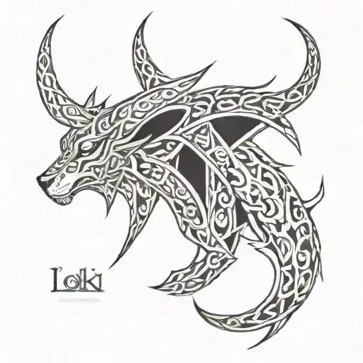Loki tattoo design idea